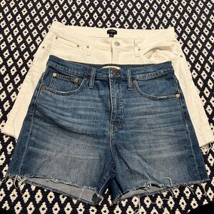 Pair of denim shorts